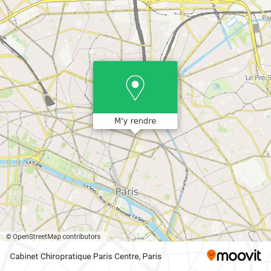 Cabinet Chiropratique Paris Centre plan