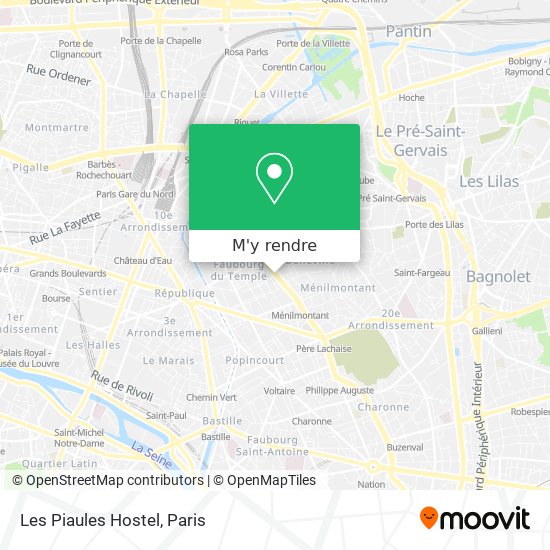 Les Piaules Hostel plan