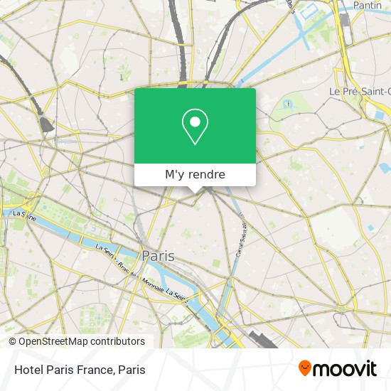 Hotel Paris France plan