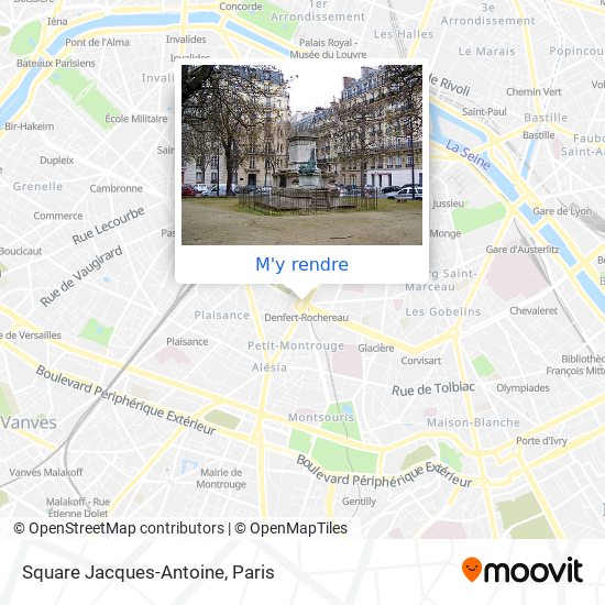 Square Jacques-Antoine plan