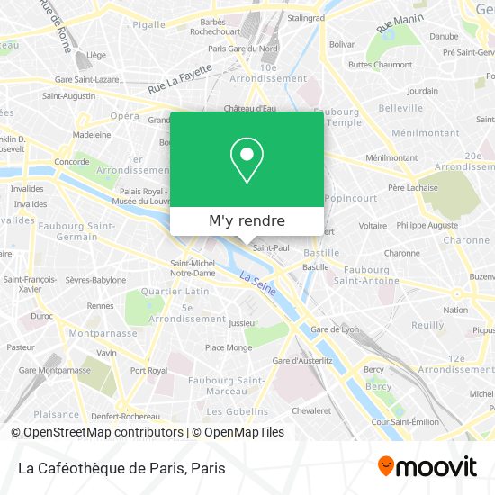 La Caféothèque de Paris plan