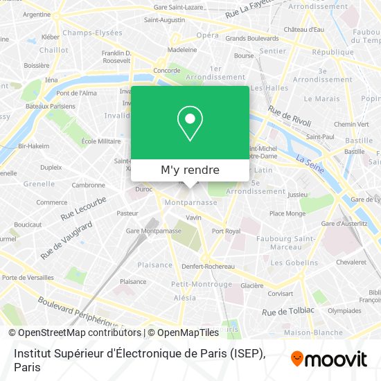 Institut Supérieur d'Électronique de Paris (ISEP) plan