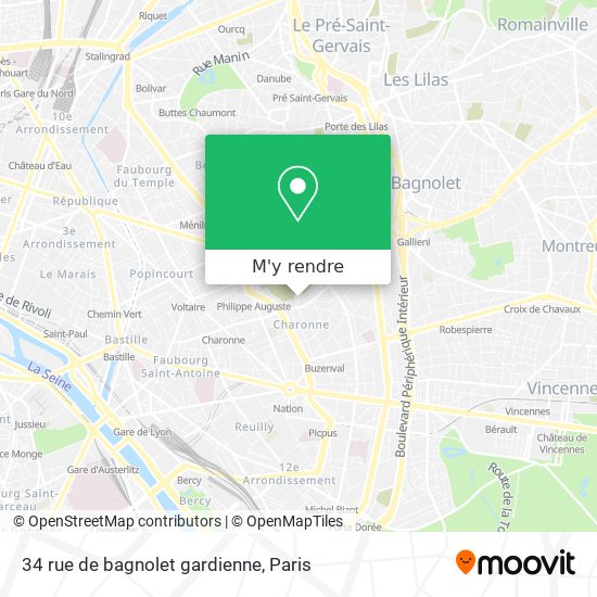 34 rue de bagnolet gardienne plan