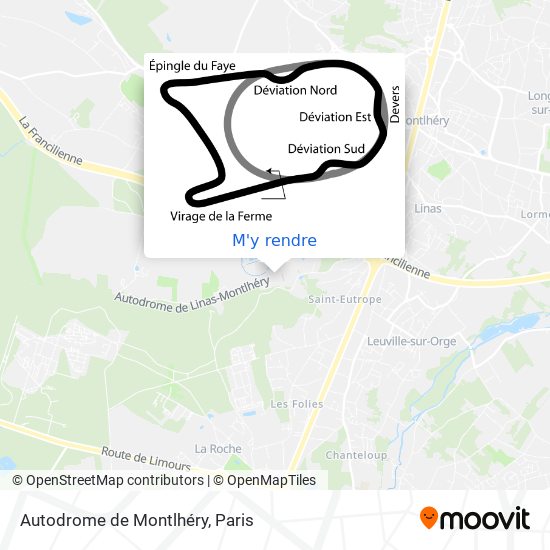 Autodrome de Montlhéry plan