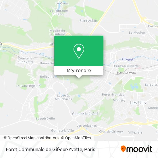 Forêt Communale de Gif-sur-Yvette plan