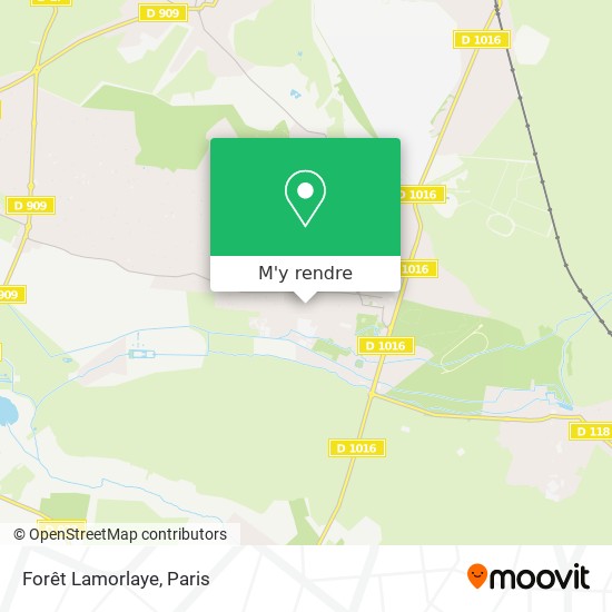 Forêt Lamorlaye plan