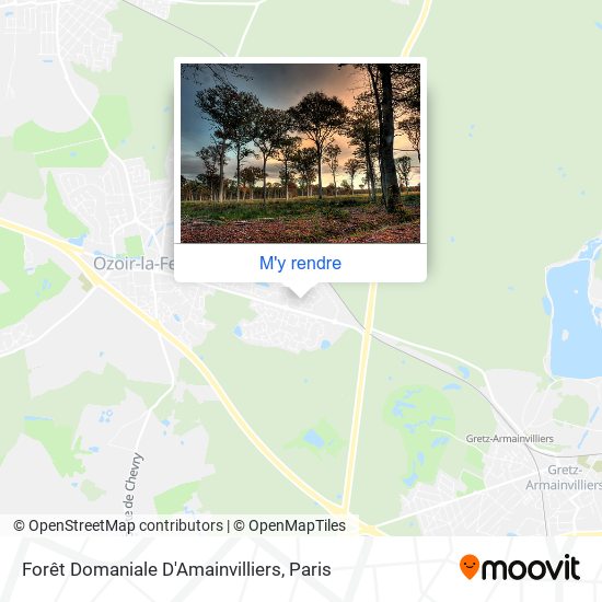 Forêt Domaniale D'Amainvilliers plan