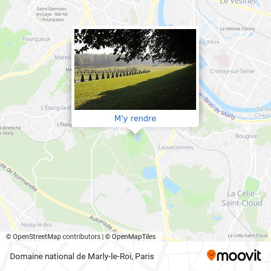 Domaine national de Marly-le-Roi plan