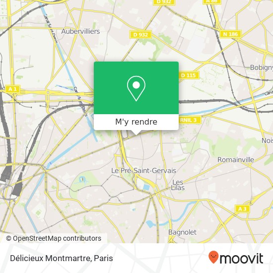 Délicieux Montmartre plan