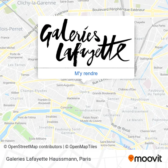Galeries Lafayette Haussmann plan