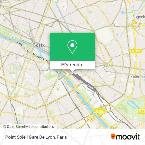 Point Soleil Gare De Lyon plan