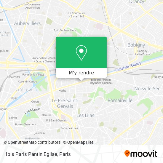 Ibis Paris Pantin Eglise plan