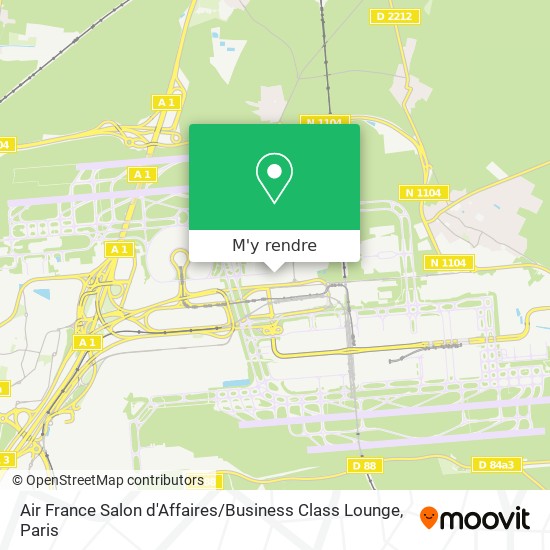 Air France Salon d'Affaires / Business Class Lounge plan