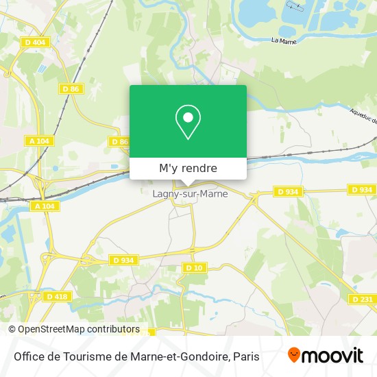 Office de Tourisme de Marne-et-Gondoire plan