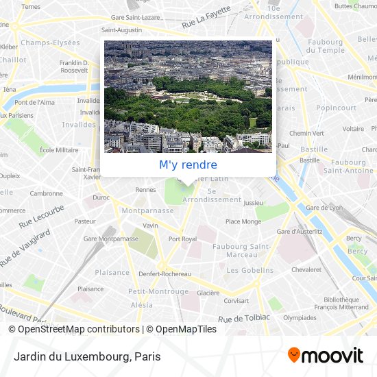 Jardin du Luxembourg plan