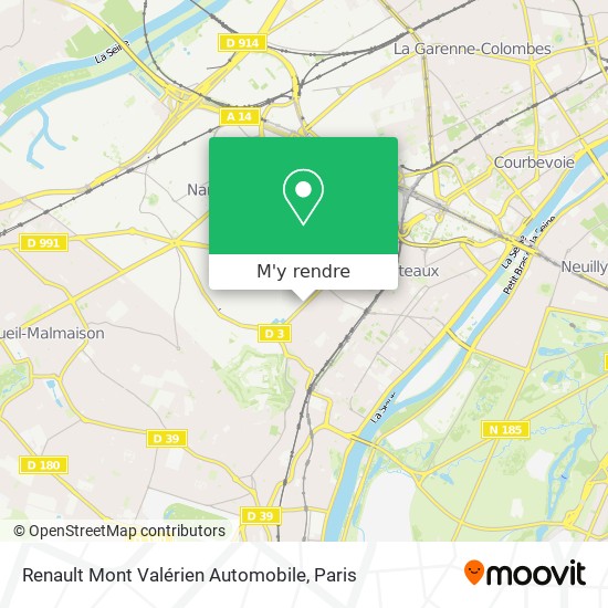 Renault Mont Valérien Automobile plan