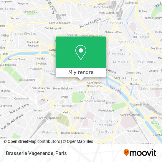 Brasserie Vagenende plan