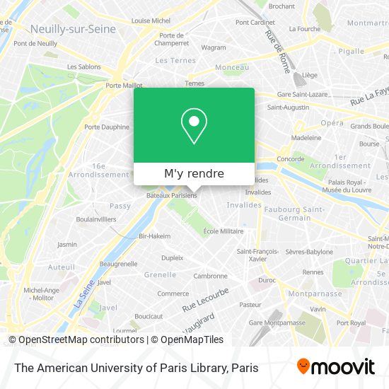 The American University of Paris Library plan