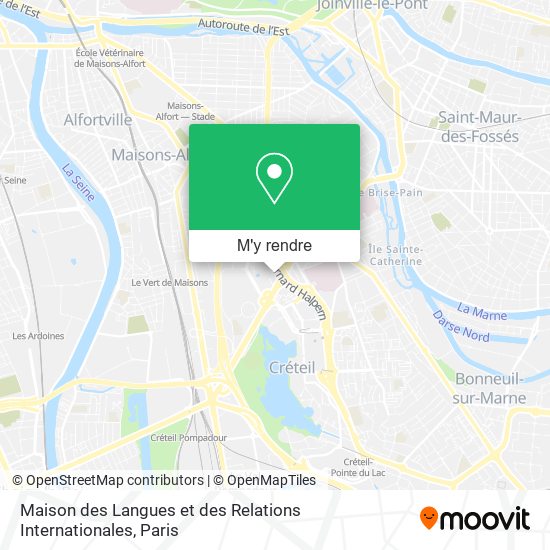 Maison des Langues et des Relations Internationales plan