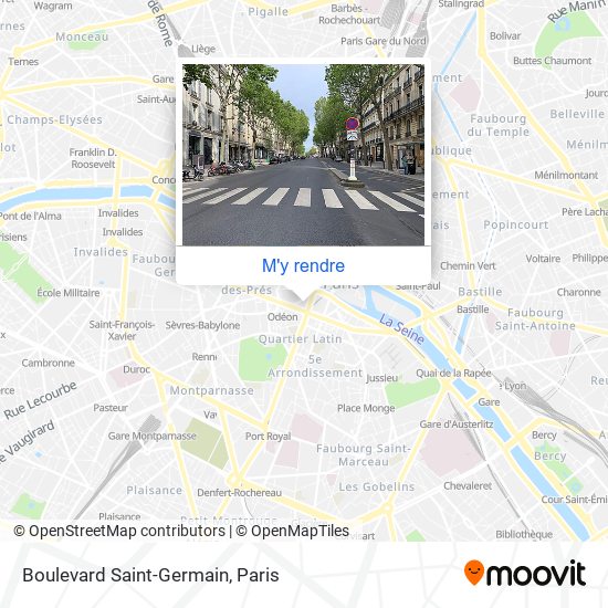 Boulevard Saint-Germain plan
