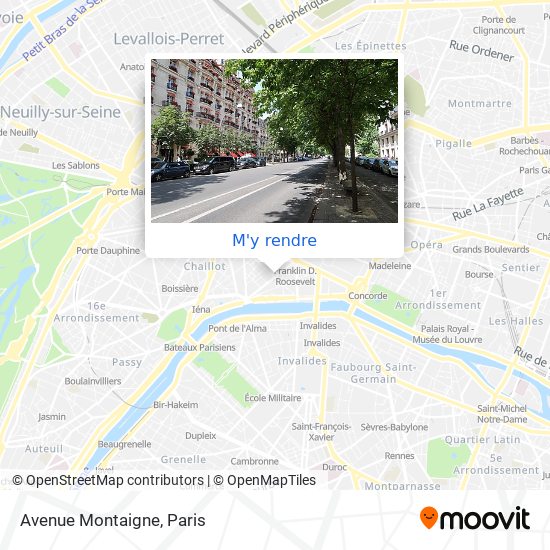Avenue Montaigne plan