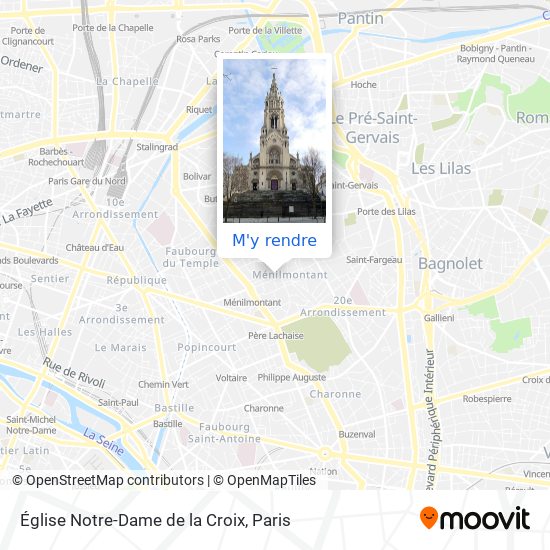 Église Notre-Dame de la Croix plan