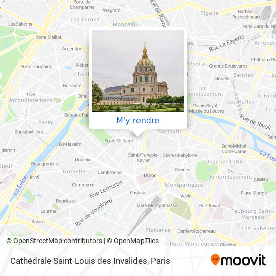 Cathédrale Saint-Louis des Invalides plan