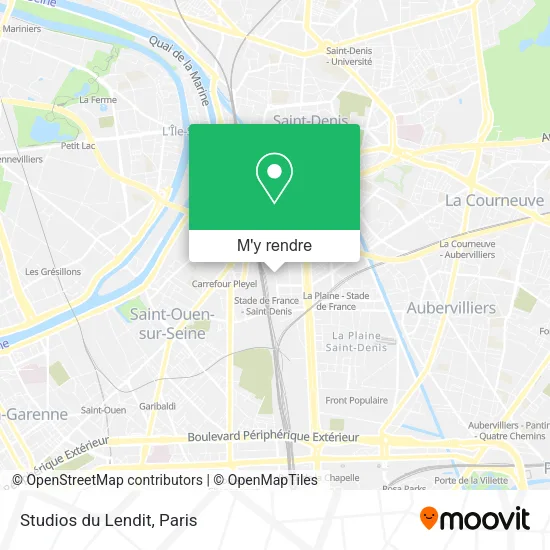 Studios du Lendit plan