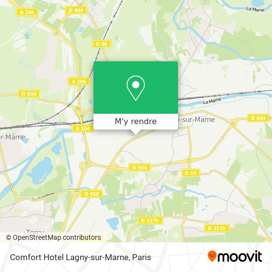 Comfort Hotel Lagny-sur-Marne plan