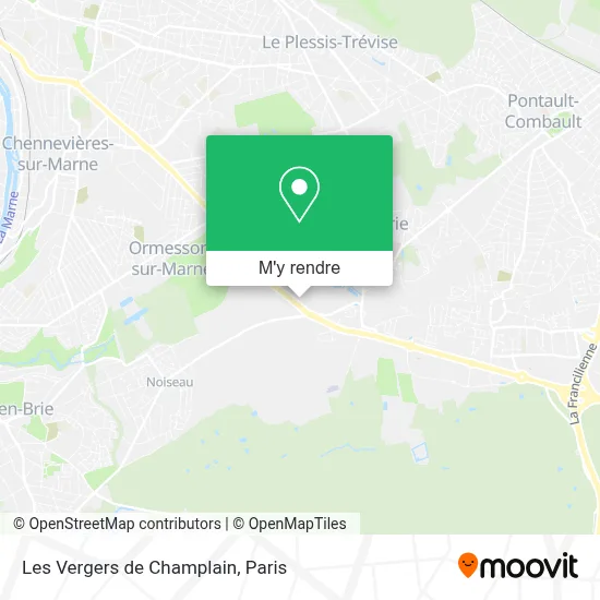 Les Vergers de Champlain plan