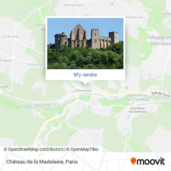 Château de la Madeleine plan