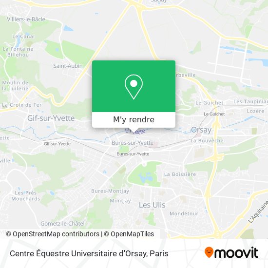 Centre Équestre Universitaire d'Orsay plan