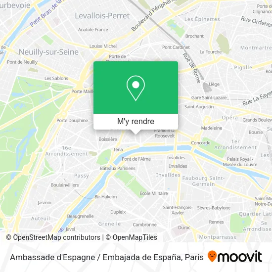 Ambassade d'Espagne / Embajada de España plan