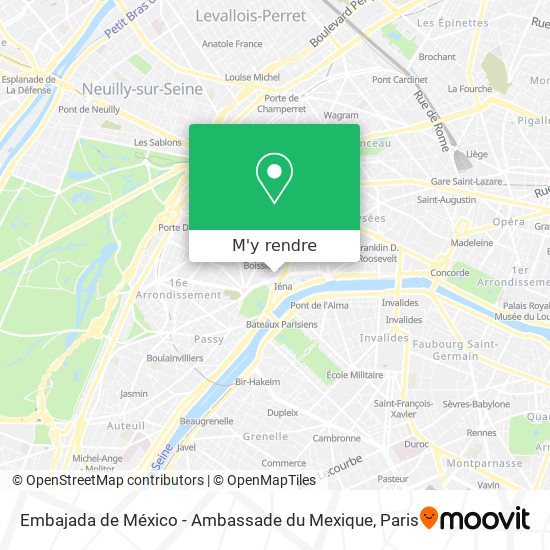 Embajada de México - Ambassade du Mexique plan