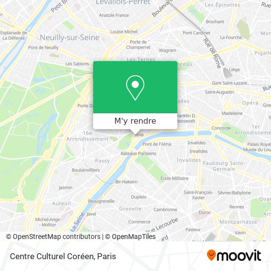 Centre Culturel Coréen plan