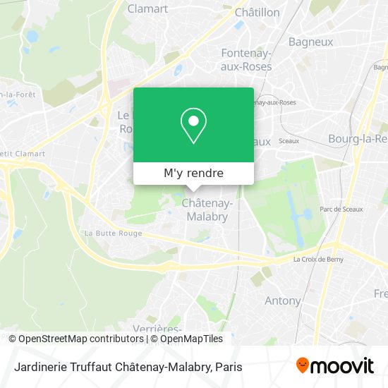 Jardinerie Truffaut Châtenay-Malabry plan