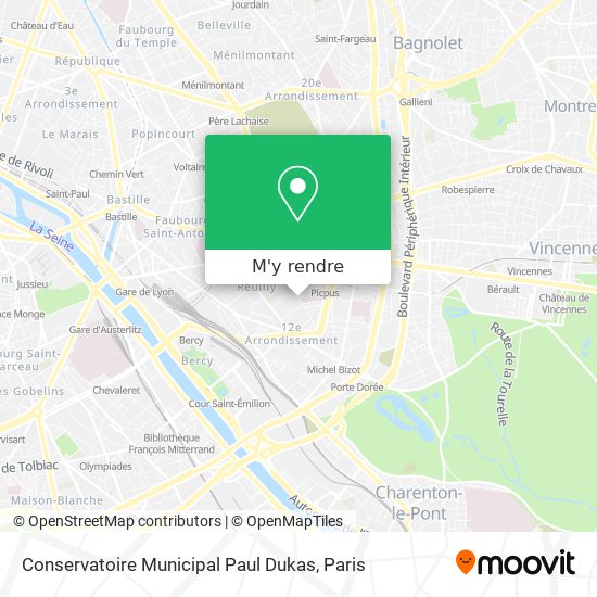 Conservatoire Municipal Paul Dukas plan