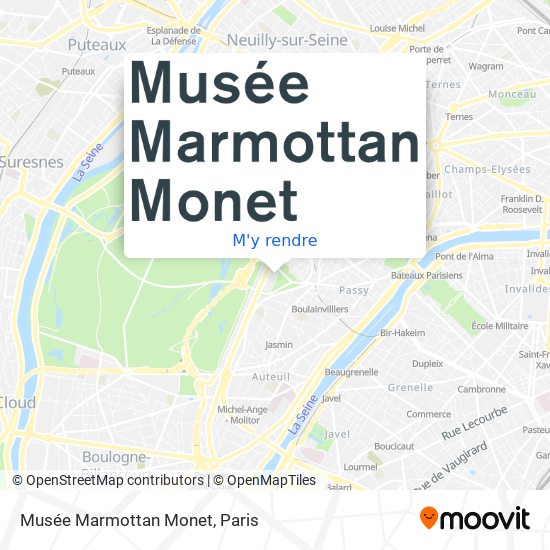 Musée Marmottan Monet plan