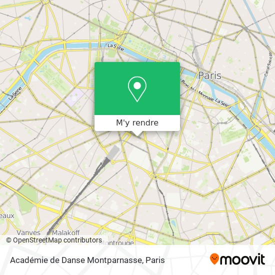 Académie de Danse Montparnasse plan