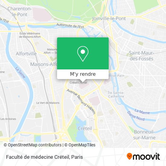 Faculté de médecine Créteil plan