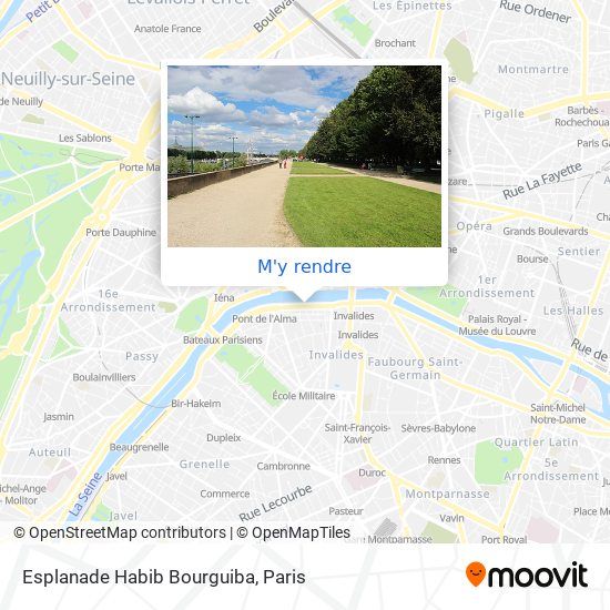 Esplanade Habib Bourguiba plan