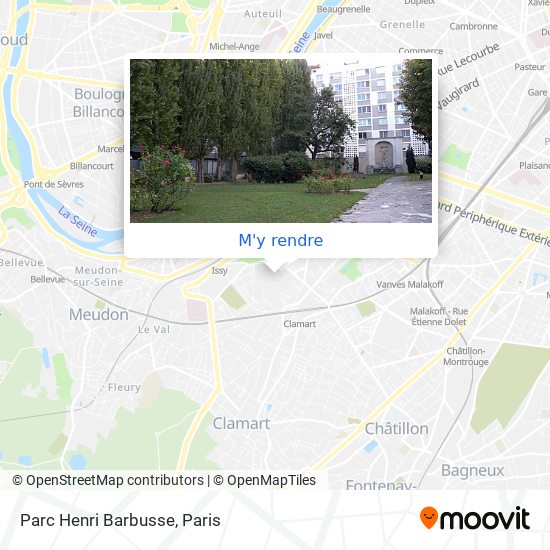 Parc Henri Barbusse plan