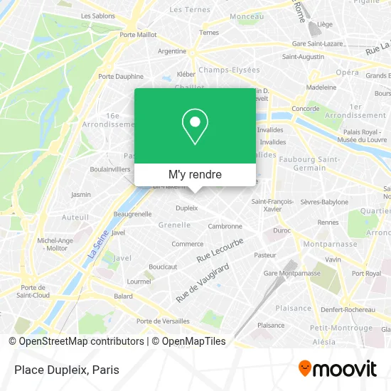 Place Dupleix plan