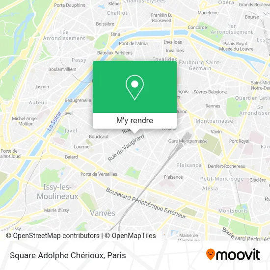 Square Adolphe Chérioux plan