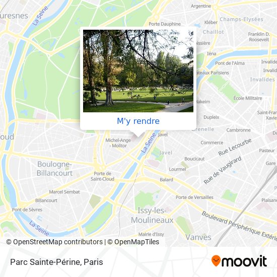 Parc Sainte-Périne plan