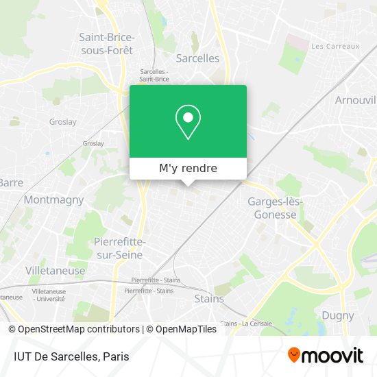 IUT De Sarcelles plan