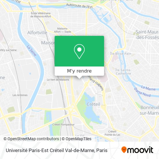 Université Paris-Est Créteil Val-de-Marne plan