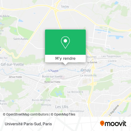 Université Paris-Sud plan