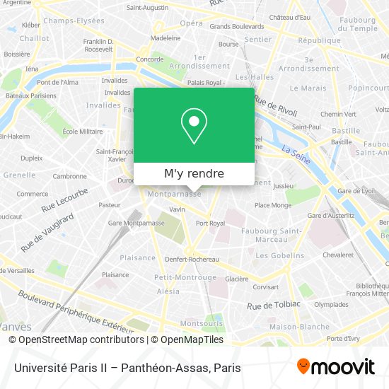 Université Paris II – Panthéon-Assas plan