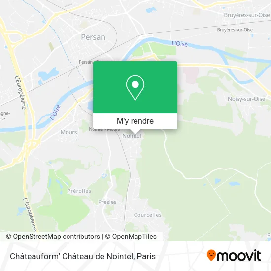 Châteauform’ Château de Nointel plan